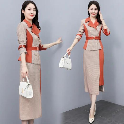 WZNH-QMC6227时尚轻奢气质显瘦职业减龄半身裙两件套 商品图3