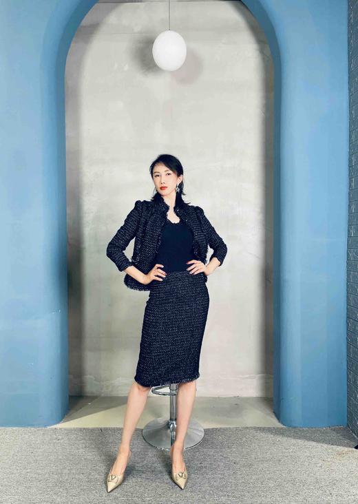 颈袖添香-套裙J7301611B立领小香套裙新款 商品图4