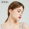 ZEGL鱼尾耳环女海豚耳钉2021新款潮耳夹无耳洞简约小巧免耳洞耳饰 商品缩略图4