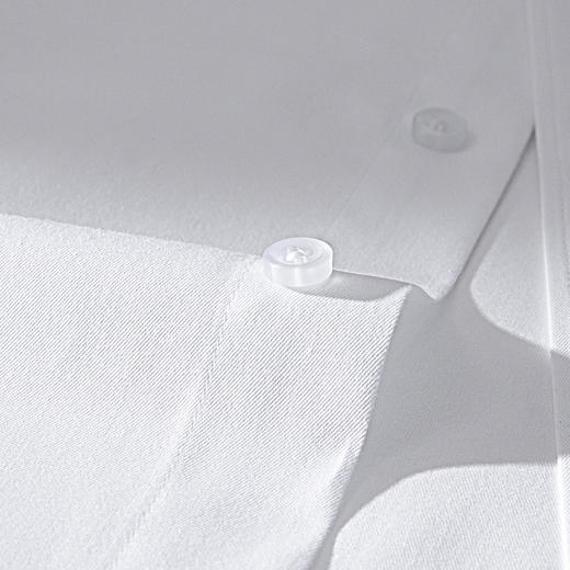 99XCD38CC04【60棉 精美刺绣】罗蒙春夏棉质长袖衬衫男士正装商务通勤百搭职业装免烫男衬衣 商品图7