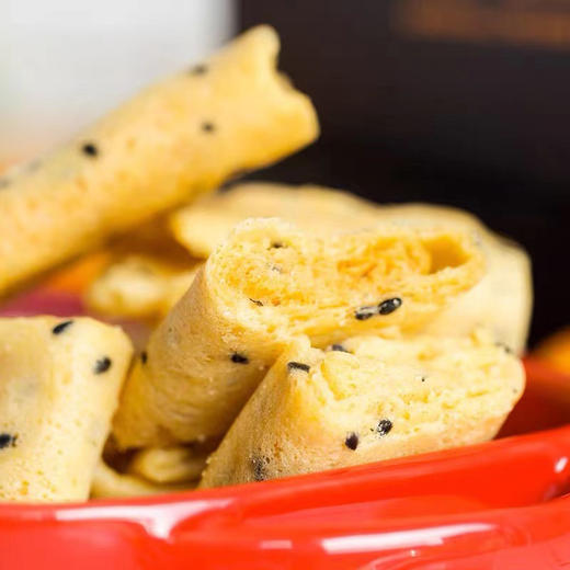 赞叹手工原味\黑芝麻鸡蛋卷   |  口感酥脆  蛋味香浓  更淳朴  更香浓的传统好蛋卷~ 商品图1