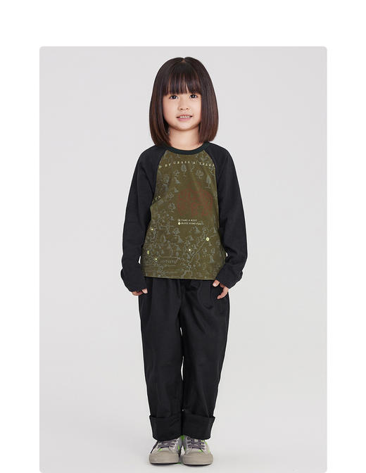 江南布衣婴童  22年春装新品长袖T恤  1MB133010 商品图5