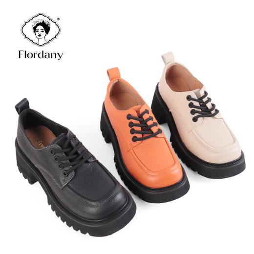 弗洛丹尼2022方头超轻厚底时尚女鞋 D225462 商品图13