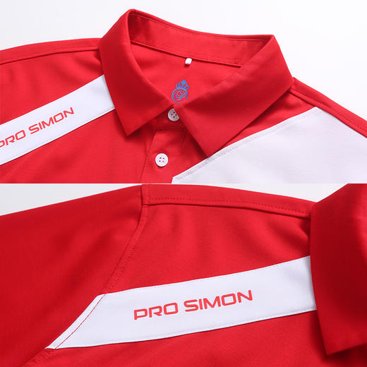 BLS-002A（PROSIMON高尔夫男款春夏拼接短袖翻领Polo衫） 商品图2
