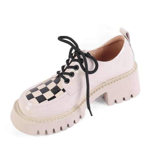 弗洛丹尼2022方头超轻厚底时尚女鞋 D225507A 商品图1