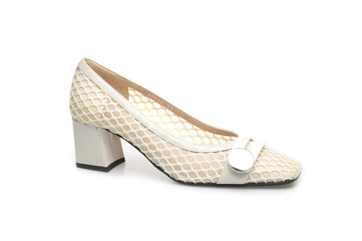 豪麟名鞋奥莱迪嘉女鞋皮鞋羊皮革Z25918P杏色  原价3960元 商品图0