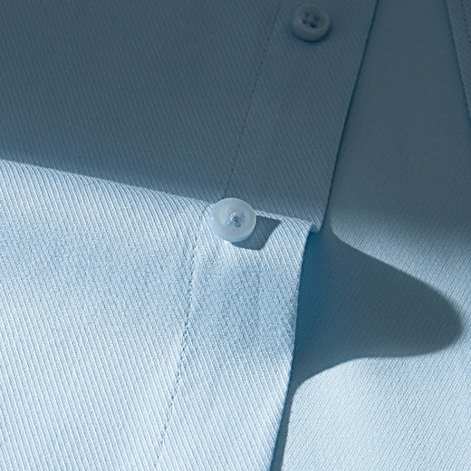 【60棉 精美刺绣】罗蒙春夏男装长袖衬衫男士正装商务通勤职业装棉质免烫衬衣男 商品图6