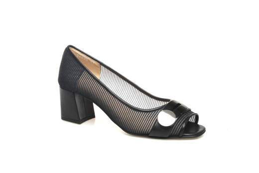 豪麟名鞋奥莱迪嘉女鞋半凉鞋羊皮革Z26000B黑色  原价3960元 商品图0