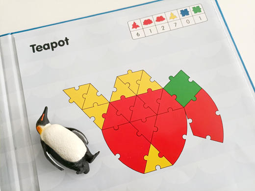 【3岁+】IQ HOUSE积木拼图，一本书轻松收纳，培养图形分析、数感训练、动手能力 商品图2