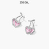 ZEGL设计师樱桃爱心耳环女2022年新款潮耳钉小众设计感银针耳饰品 商品缩略图1