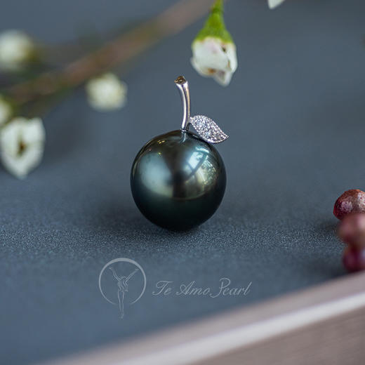 【小苹果】大溪地黑珍珠吊坠 商品图0