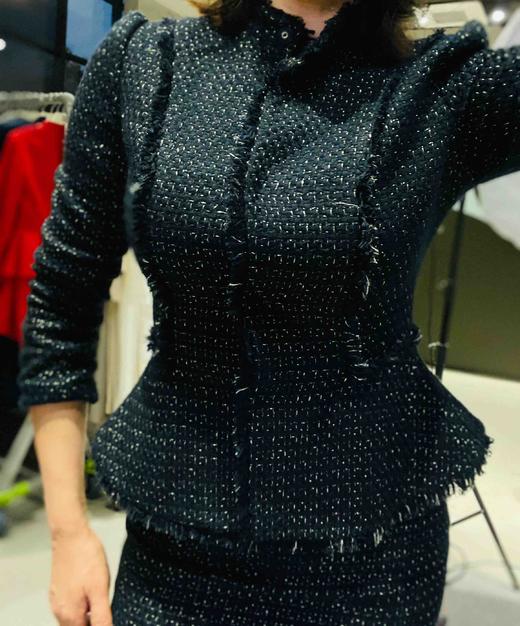 颈袖添香-套裙J7301611B立领小香套裙新款 商品图3