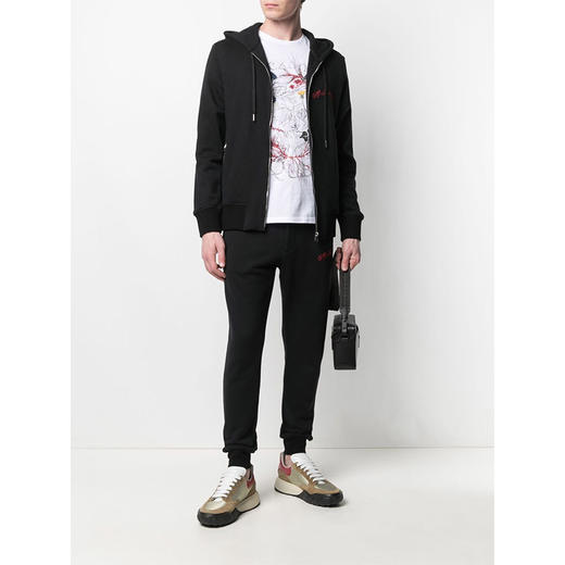 ALEXANDER MCQUEEN 亚历山大麦昆 拉链连帽 男士外套 黑色 599617 QRX82 1000 商品图2