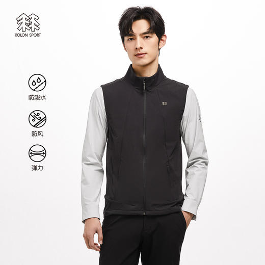 KOLONSPORT可隆马夹男款户外马甲防泼水软壳衣防风运动上衣LHVT2MN175 商品图0