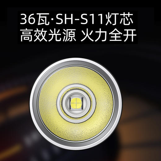 SUPERFIRE神火D18手电筒36W强光远射USB充电超亮防水户外照明日常家用LED手电 商品图2