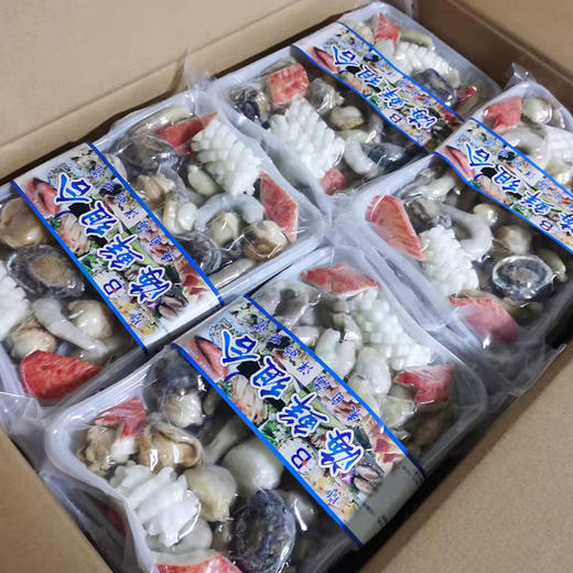 海鲜全家福350g*3袋，（含小鲍鱼/虾仁/扇贝肉/贝丁/蛏子肉/蚬子肉/V形蟹肉/鱿鱼），可放心食用的海鲜品，东三省包邮 商品图3