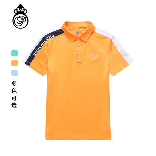 BLS-008C（PROSIMON高尔夫男款春夏短袖不对称设计翻领Polo衫 商品图0