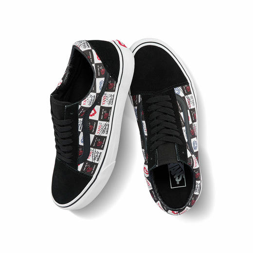 VANS个性爱心棋盘格男女Old Skool板鞋VN0A5JMIB0A 商品图3
