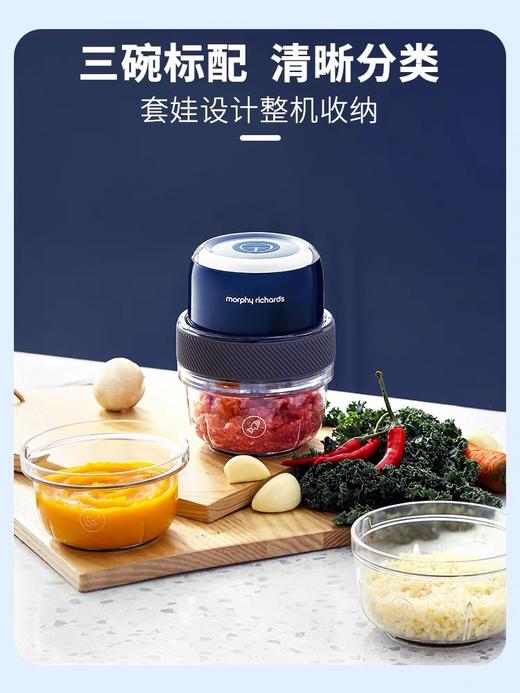 英国摩飞捣蒜器电动辅食机迷你蒜泥神器绞肉机家用小型绞馅料理机 商品图1