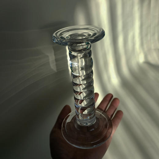 「中古小众玻璃烛台」vintage网红装饰收纳烛台 复古欧式蜡烛杯摆件 商品图2