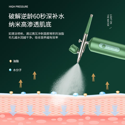 嫩肤高压喷雾仪面部清洁美容仪器家用手持注氧仪 商品图1