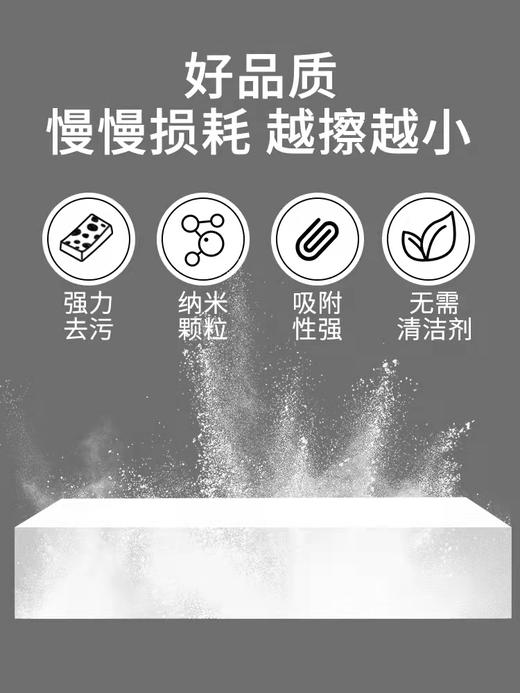 纳米海绵魔力擦  去污百洁布厨房清洁洗茶渍白色洗碗洗碗布3.122 商品图3