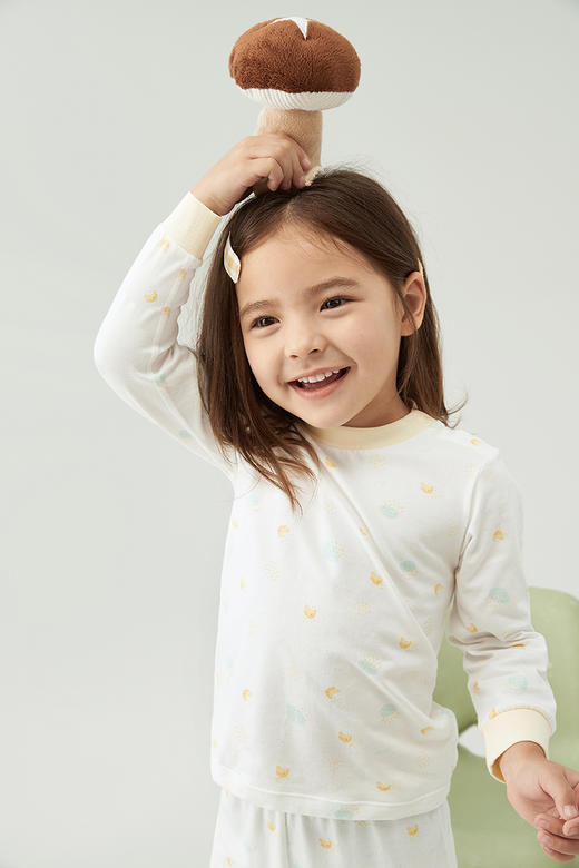 英氏儿童内衣纯棉套头上衣男女宝宝打底衫YLTAJ02003A 商品图1