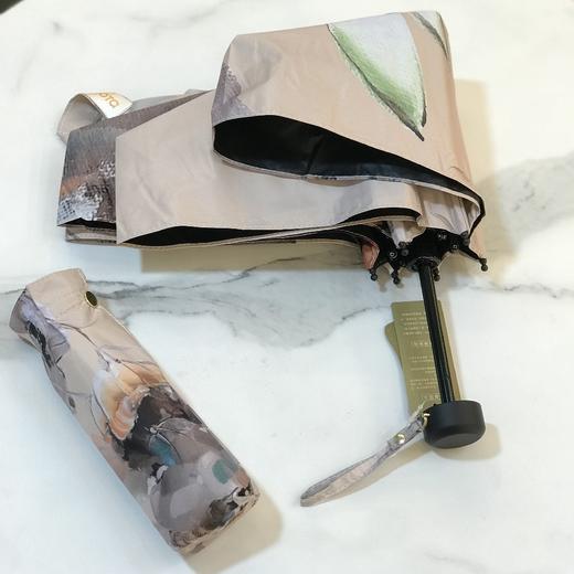 优品堂《浅夏花开》五折黑胶“全遮光”防紫外线遮阳伞 商品图11