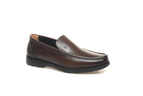 豪麟名鞋奥莱都彭男鞋牛皮革商务鞋E31112396咖啡色  原价3299元