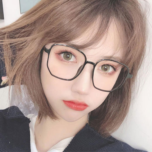 【素颜神器，修饰脸型】骊佳韩版大框防蓝光护目镜1535 TR材质镜框 超轻体验 环保原材 皮肤无过敏 镜框光滑且弹性十足  适合各种脸型 商品图2