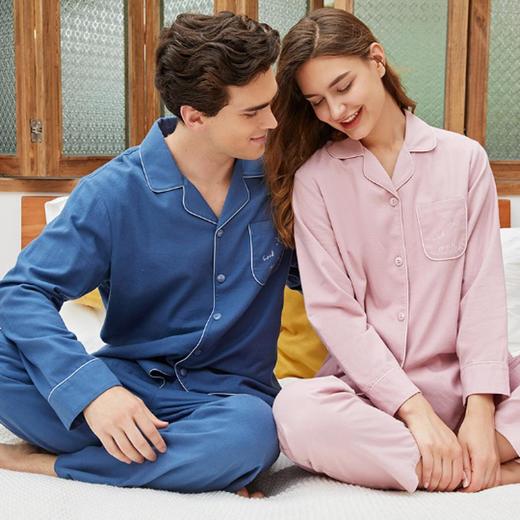 3楼 美标全棉情侣男女款手术室长袖家居服89128/89127 商品图0