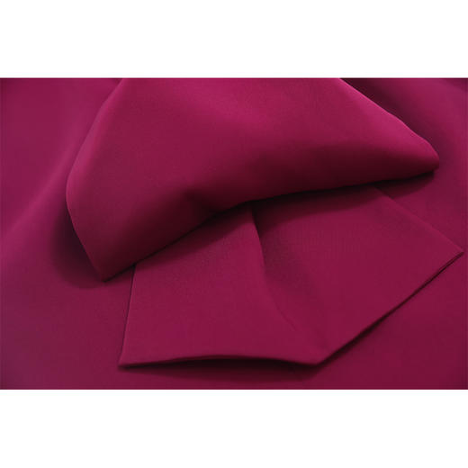 【转身的优雅】玫紫色露背设计蝴蝶结修身连衣裙 商品图4