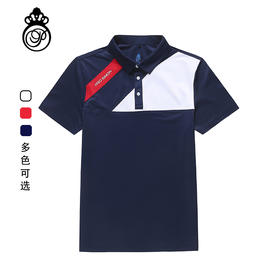 BLS-002B（PROSIMON高尔夫男款春夏拼接短袖翻领Polo衫）