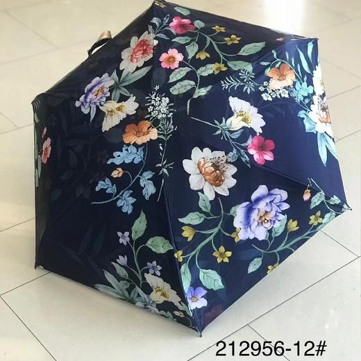 优品堂《浅夏花开》五折黑胶“全遮光”防紫外线遮阳伞 商品图13