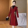 22年春季新款高贵夫人中年婚宴礼服外套大码中长款风衣 LC2218 商品缩略图0
