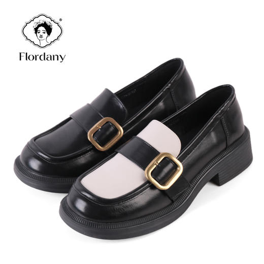 弗洛丹尼2022方头超轻平底时尚女鞋 D225740 商品图0