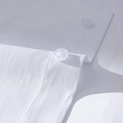 【精美刺绣】罗蒙春秋款男士长袖衬衫经典纯色商务正装职业工装上班通勤长袖衬衫男 商品图5