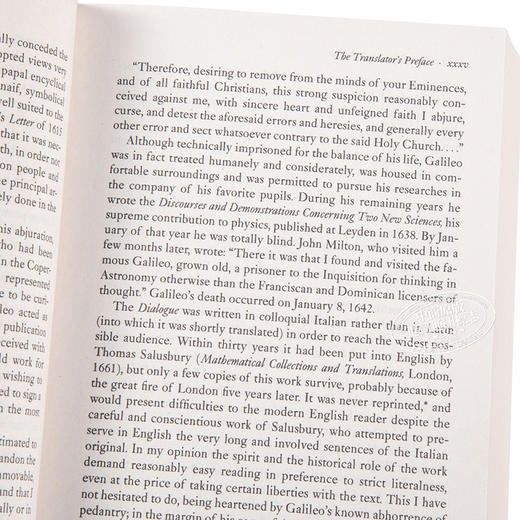 【中商原版】关于托勒密和哥白尼两大世界体系的对话 英文原版 Dialogue Concerning the Two Chief World Systems Galileo Galilei 商品图3