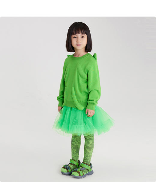 江南布衣婴童  22年春装新品  长袖套头毛衫 1MB331120 商品图2