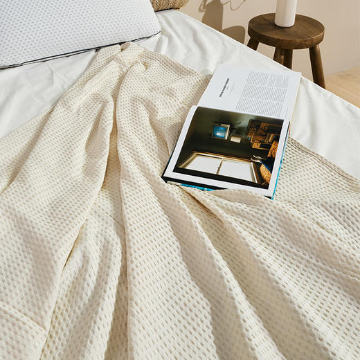 预售|Downland Natural 自然本色华夫格毯 120*160cm[福利品] 商品图1