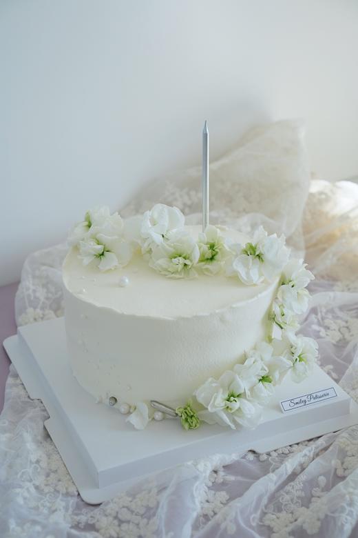 花艺奶油蛋糕 | 原味 | 开心果奶油 - 花簪 商品图3