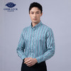 GOOD LUCK/德鲨100%棉雅致蓝白条纹时尚百搭长袖衬衫BY21309-842 商品缩略图2
