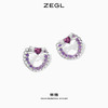 ZEGL设计师爱心耳环女新款潮耳钉高级感轻奢925银针耳饰品 商品缩略图1