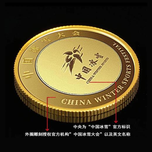 中国冰雪运动项目镀金纪念章大全套（共15枚） 商品图2