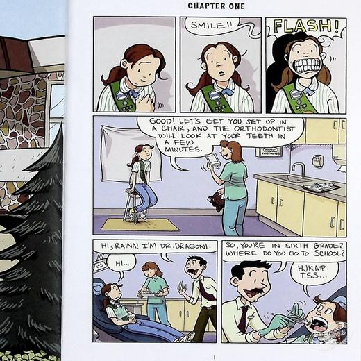 【中商原版】Raina Telgemeier作品三本套装：微笑/姐妹/勇气 英文原版 Smile, Sisters, and Guts: The Box Set 商品图5