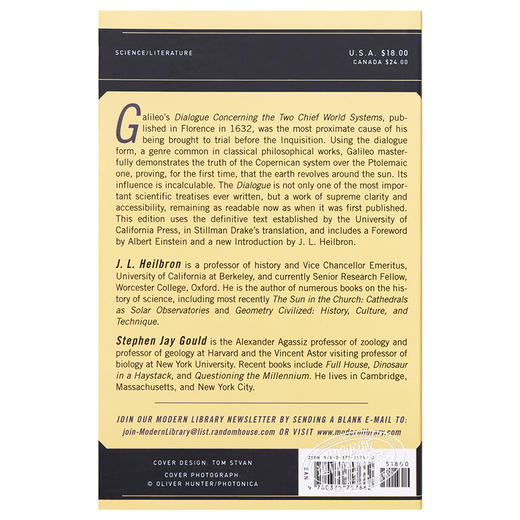 【中商原版】关于托勒密和哥白尼两大世界体系的对话 英文原版 Dialogue Concerning the Two Chief World Systems Galileo Galilei 商品图1