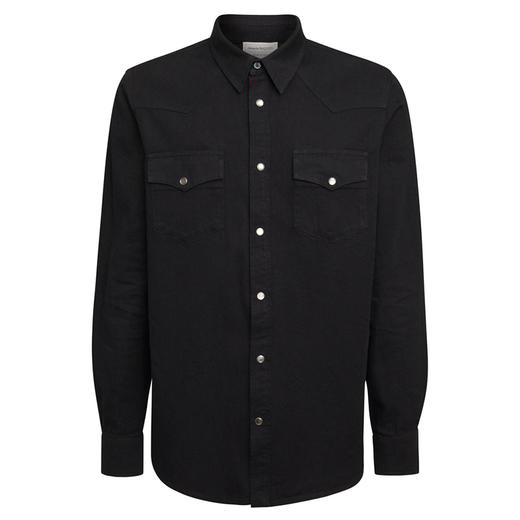 ALEXANDER MCQUEEN 亚历山大麦昆 衬衫外套 男士外套 黑色 644906 QRY40 1000 商品图0