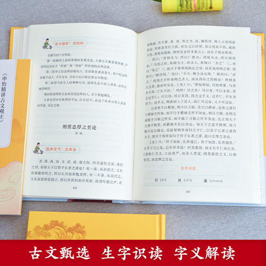 【申怡推荐】申怡精讲《古文观止》精装上、下册 商品图3