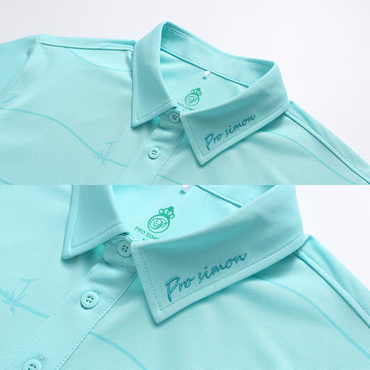 BLS-010A（PROSIMON高尔夫男款春夏短袖海洋印花翻领Polo衫） 商品图2