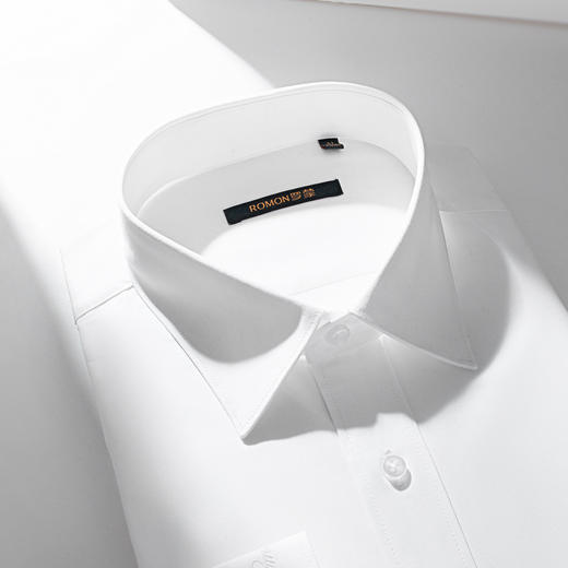 99XCD38CC04【60棉 精美刺绣】罗蒙春夏棉质长袖衬衫男士正装商务通勤百搭职业装免烫男衬衣 商品图4